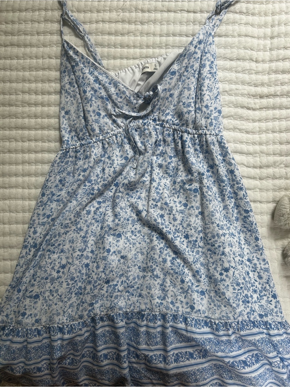 Hollister Light Blue Floral Mini Dress